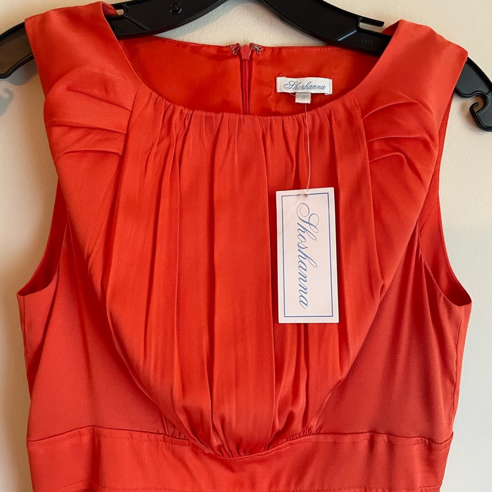 Shoshanna Orange Silk Dress size 6
